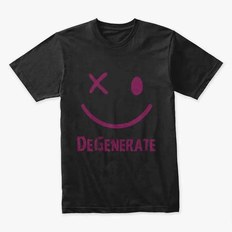 Smiley Face Tee - Black